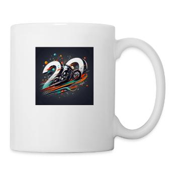 20th Anniversary Motorcycle Designs: Speed & Style - Mug - white - Right