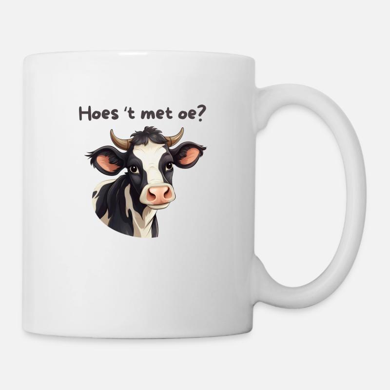 Cow, Antwerp dialect shirts - Mug - white