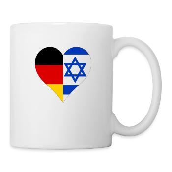 Deutschland und Israel - Tasse - Weiß - Rechts
