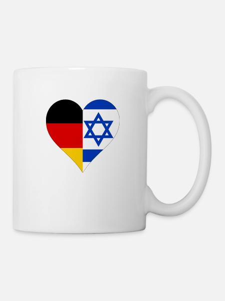 Deutschland und Israel - Tasse - Weiß