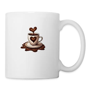 Der liebevolle Guten Morgen Kaffee (Kaffeetasse) - Tasse - Weiß - Rechts
