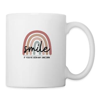 witziger Spruch | Einhorn | Geschenkidee - Tasse - Weiß - Rechts