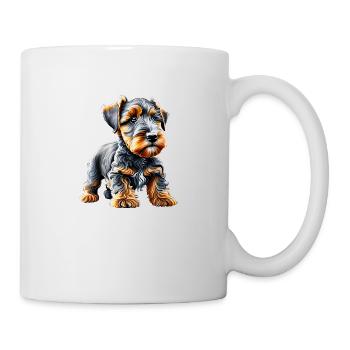 Airedale Terrier Dog Owner Dog Puppy Dog - Mug - white - Right