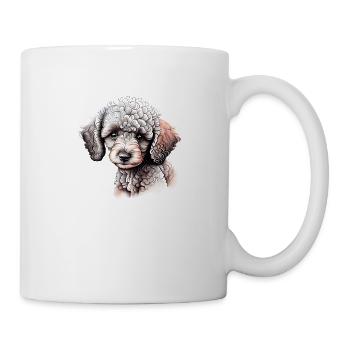 Pudel Hundehalter Pudelwelpe Hundewelpe Hundeliebe - Tasse - Weiß - Rechts