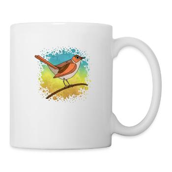 Colorful bird - Mug - white - Right