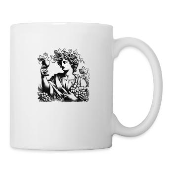 Bacchus Caravaggio Hommage - Tasse - Weiß - Rechts