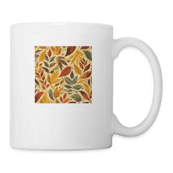 Buntes Herbst Laub - Tasse - Weiß - Rechts