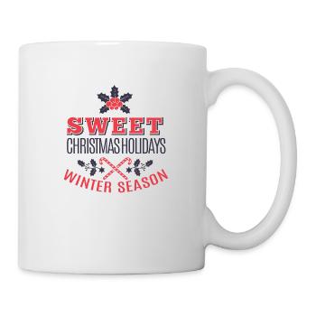 Frohe Weihnachten - Tasse - Weiß - Rechts