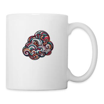 Psychedelische Wolke - Tasse - Weiß - Rechts