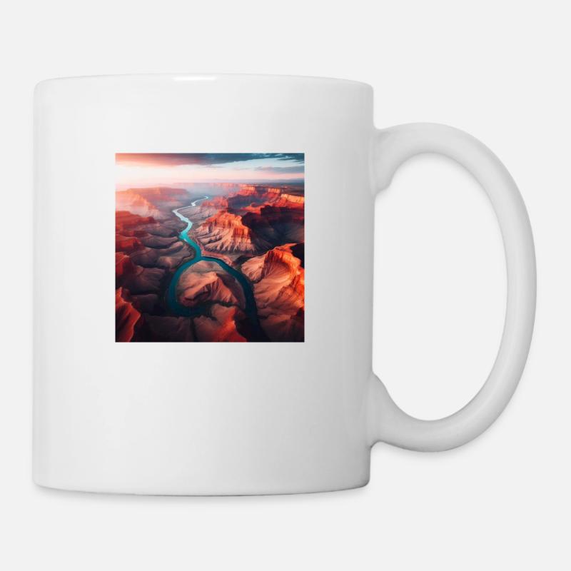 River Landscape - Mug - white