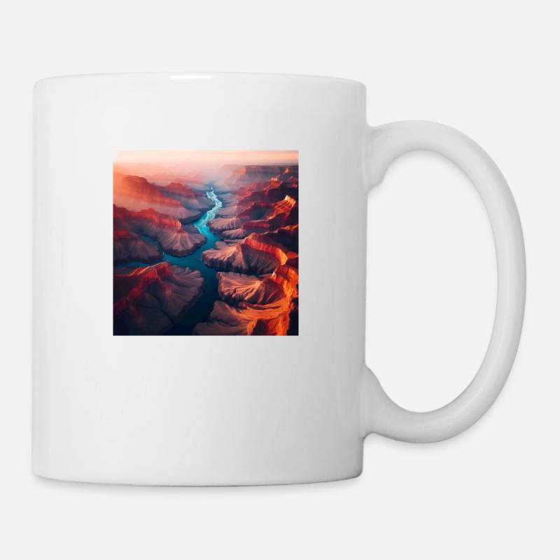 Paysage fluvial - Mug blanc - blanc