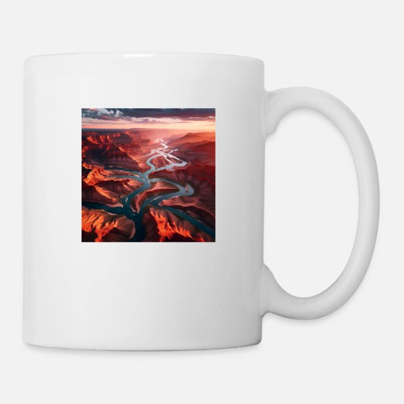 River Landscape - Mug - white