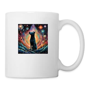 Hund auf LSD-Trip - Tasse - Weiß - Rechts