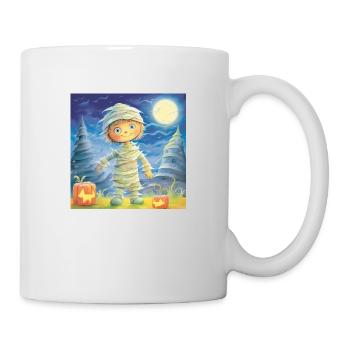 Pastel mummy on Halloween - Mug - white - Right