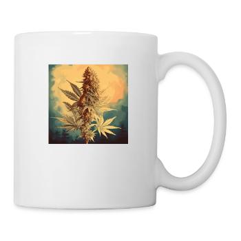 Awakening nature with cannabis - Mug - white - Right