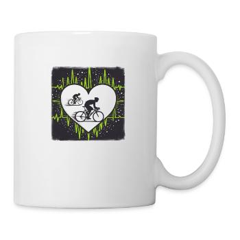 Liebe zum Fahrrad - Tasse - Weiß - Rechts