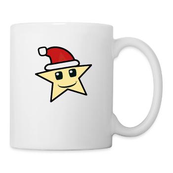 Etoile de Noël Père Noël Etoile de Noël Enfant - Mug blanc - blanc - Droite