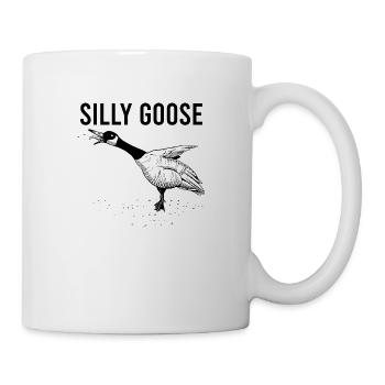 Lustige Gänse Gans Goose Vintage Silly Goose - Tasse - Weiß - Rechts