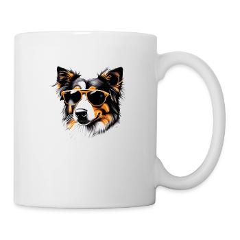 Australian Shepherd Dog Dog Puppy Dogs - Mug - white - Right