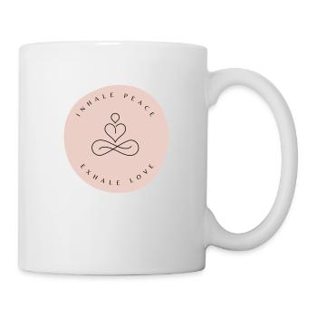 Inhale Peace, Exhale Love - Mug - white - Right