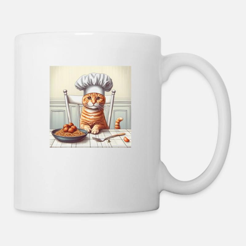 Cat Cook - Mug - white