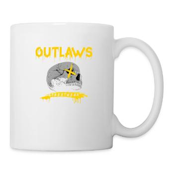 Outlaws skull skalle Motorway gangs Biker Club - Mug - white - Right