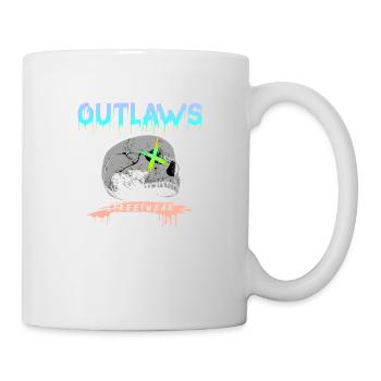 Outlaws skull skalle Motorway gangs Biker Club - Mug - white - Right