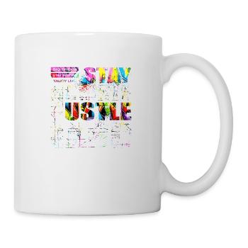 Stay Positive Street Art Urban Spray Vintage Retro - Mug - white - Right