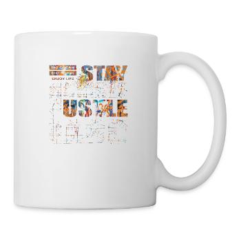 Stay Positive Street Art Urban Spray Vintage Retro - Mug - white - Right