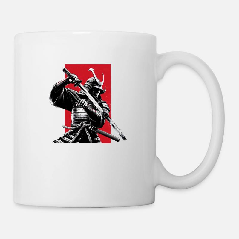 Samouraï - Mug blanc - blanc