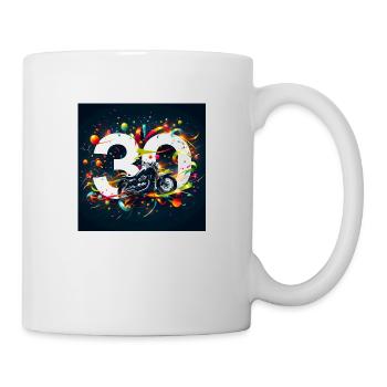 30th Anniversary Motorcycle Designs: Speed & Style - Mug - white - Right