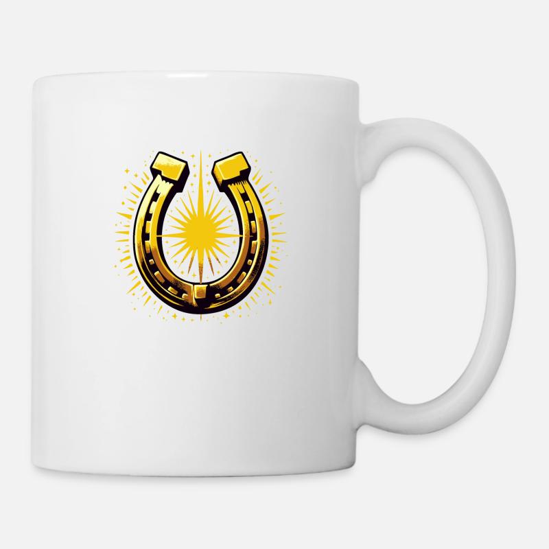 Fer à cheval | Fer à cheval - Mug blanc - blanc