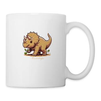 Tricératops - Mug blanc - blanc - Droite