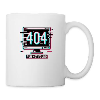 Error 404 Pun Not Found - Mug - white - Right