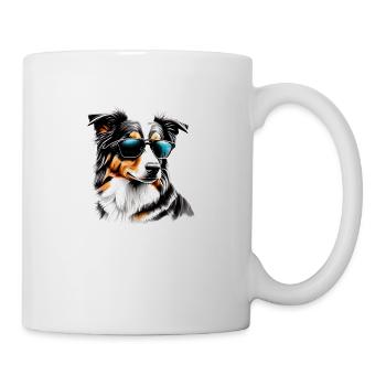 Australian Shepherd Dog Dog Puppy Dogs - Mug - white - Right