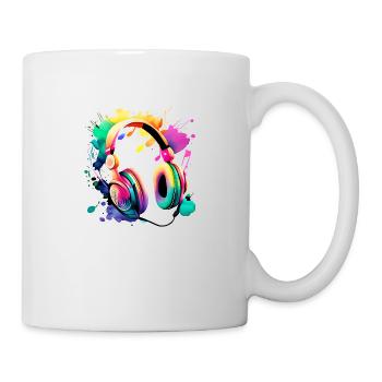 Listen to Music, Musician, Headphones, Gamer, Singer, Vocals - Mug - white - Right