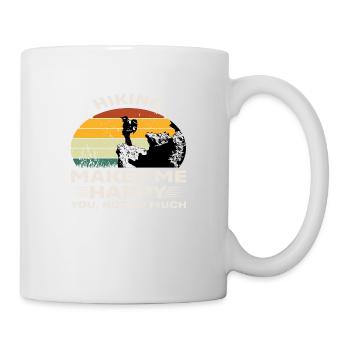 Hiking make me Happy you, not so much - Tasse - Weiß - Rechts