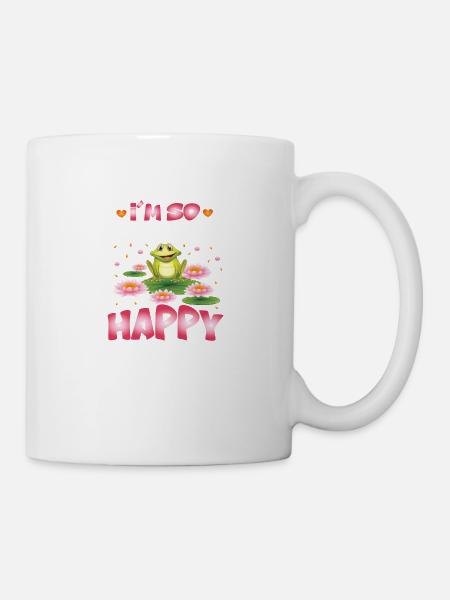 I´m so Frogging Happy - Tasse - Weiß