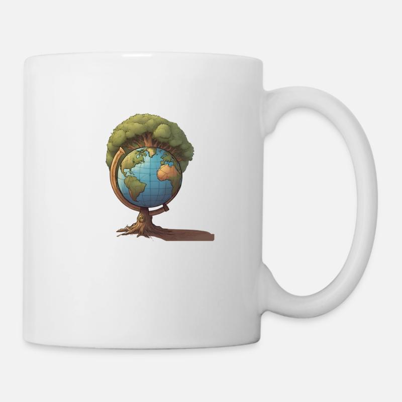 Naturschutz - Unsere Welt & Bäume (Klima) - Tasse - Weiß