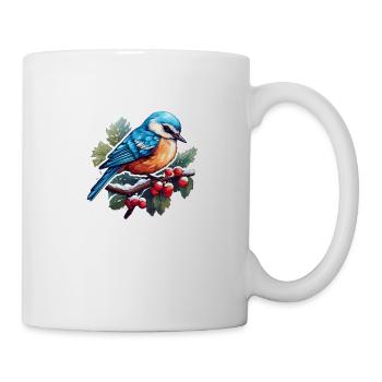 Schneetanz des Vogels - Tasse - Weiß - Rechts