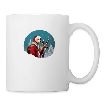 Der Rapper und die Rentiere - Tasse - Weiß - Rechts