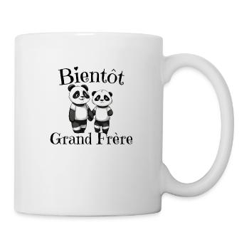 futur grand frère cadeau naissance grandfrère - Mug blanc - blanc - Droite