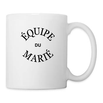 Design EVG : Equipe du marié - Mug blanc - blanc - Droite