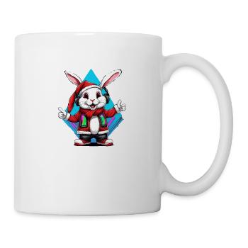Lapin du Père Noël - Mug blanc - blanc - Droite