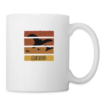 Vögel - Tasse - Weiß - Rechts