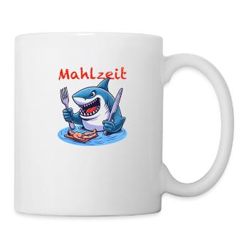 Hungriger Hai - Tasse - Weiß - Rechts