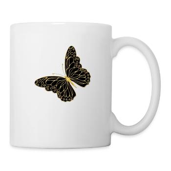 Papillon - Mug blanc - blanc - Droite