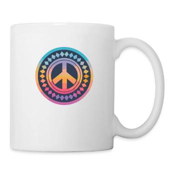 Love Peace 60s 70s Hippie Costume - Mug - white - Right