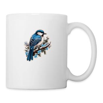 Tannenmeise - Tasse - Weiß - Rechts