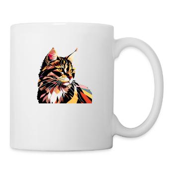 Maine Coon Chat Propriétaire Chat Chaton Mâle - Mug blanc - blanc - Droite
